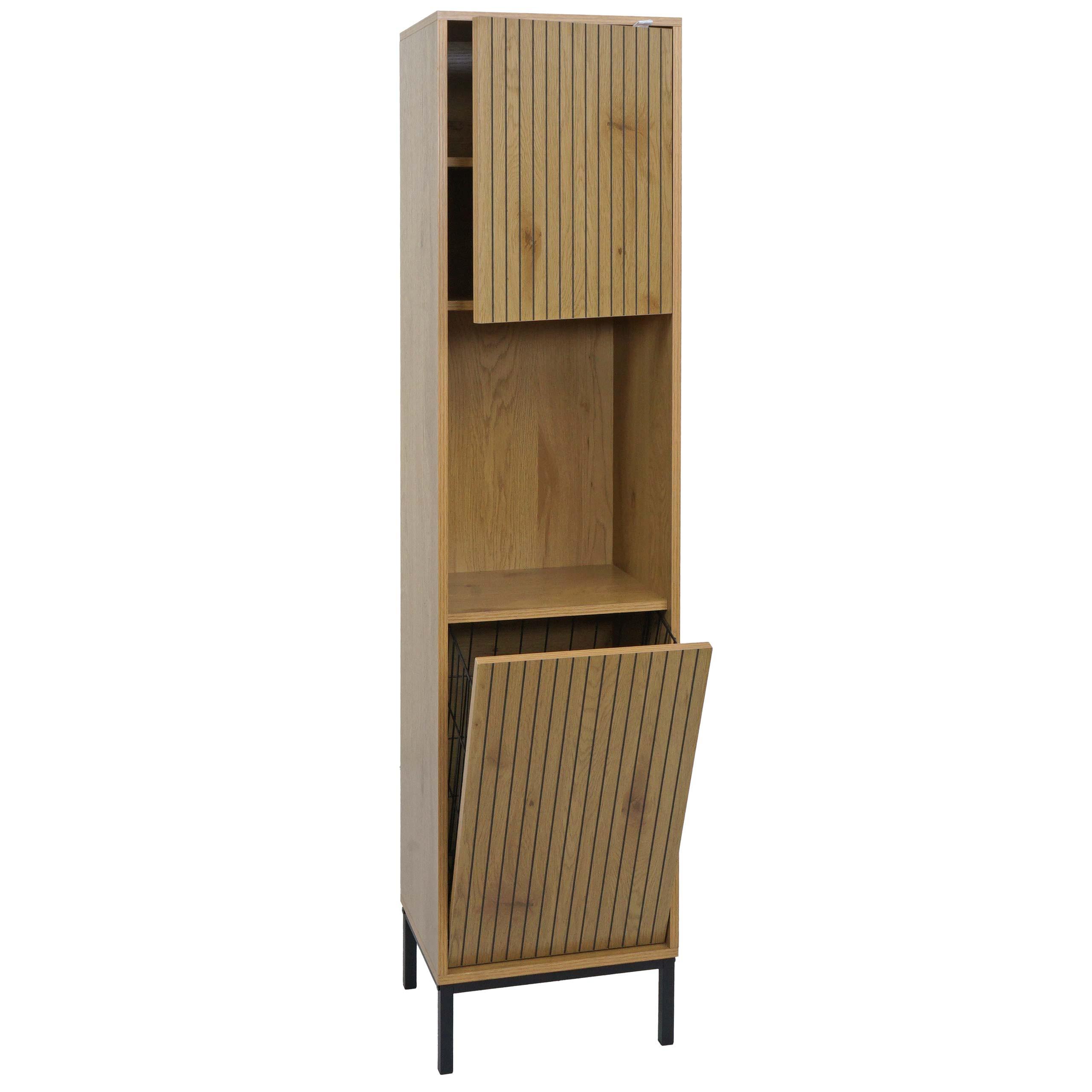 HOCHSCHRANK Braun - Braun, Holzwerkstoff (39/174/30cm) - MCW