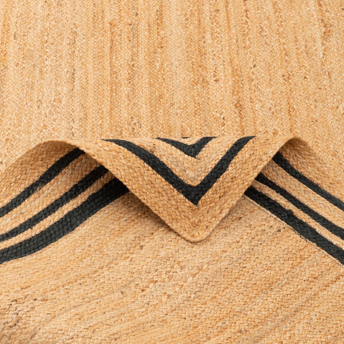 NATURFASER TEPPICH LÄUFER JUTE SALSA - Anthrazit, Textil (80/150cm) - Pergamon