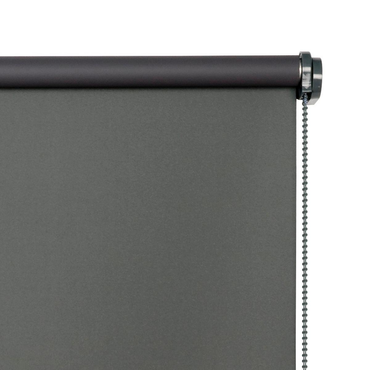 VERDUNKELUNGSROLLO Dunkelgrau 100x250 cm - Grau, Kunststoff (100/250cm) - STORESDECO