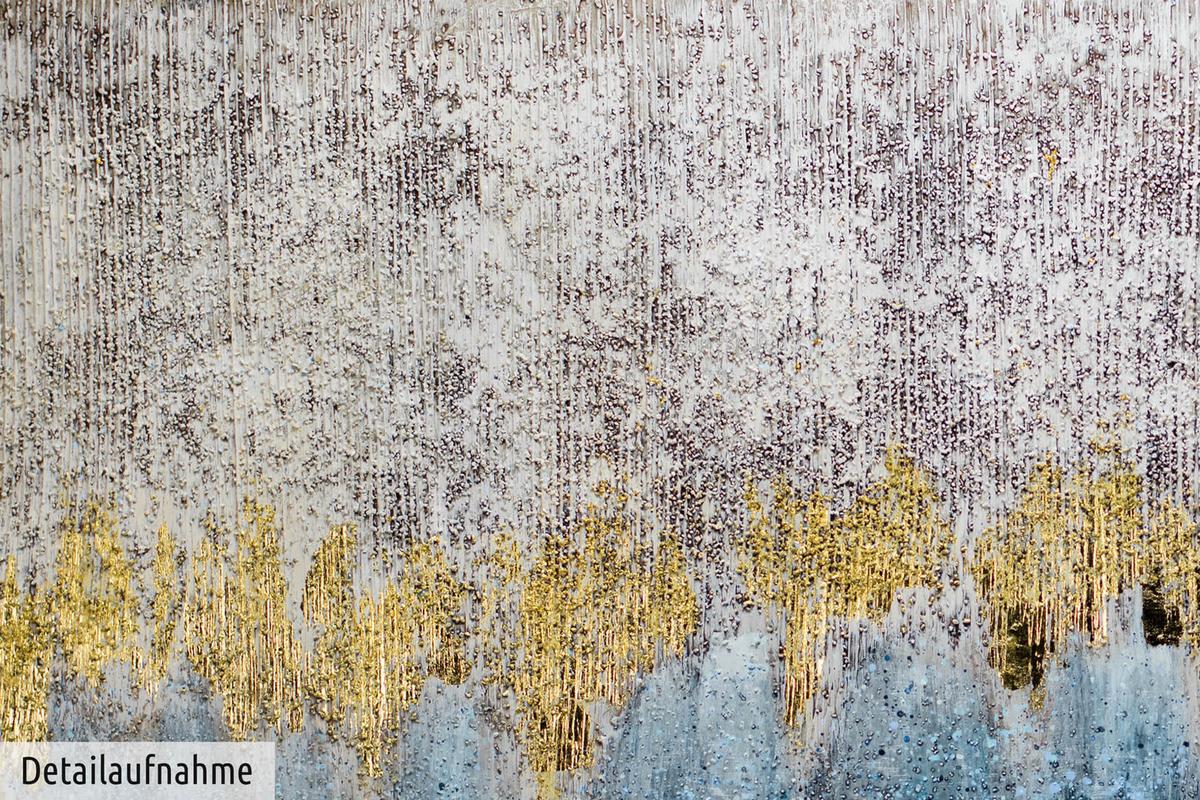 ÖLGEMÄLDE 140/70 cm - Blau/Grau, Holz/Textil (140/70cm) - KUNSTLOFT