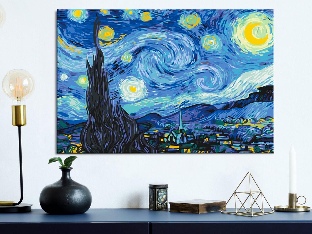 MALEN NACH ZAHLEN 50/40 cm - Multicolor, Textil (1.4/40cm) - KUNSTLOFT