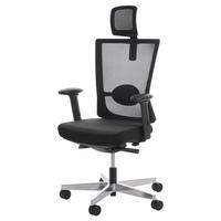 BÜROSTUHL MERRYFAIR Schwarz - Schwarz, Textil (72/135/70cm) - MCW