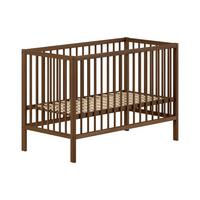 GITTERBETT Keira 3-fach höhenverstellbar Buche massiv nussbaum - Nussbaumfarben, Holz (60/120cm) - 58aufmkessel