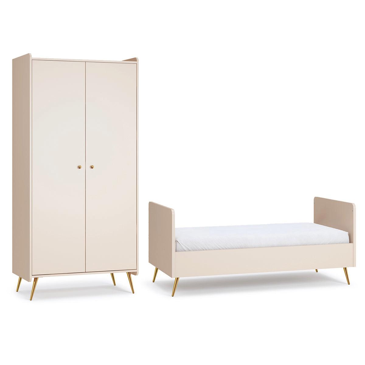 BABYZIMMER 2-teilig Lunea Kaschmir - Kaschmir, Holzwerkstoff (143.4/91/74.8cm) - Petits-meubles