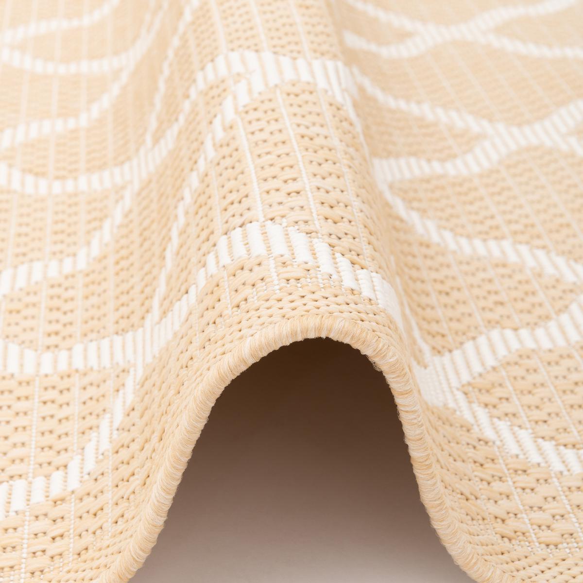 IN & OUTDOOR TEPPICH FLACHGEWEBE VALENCIA MODERN - Honig, Textil (80/150cm) - Pergamon