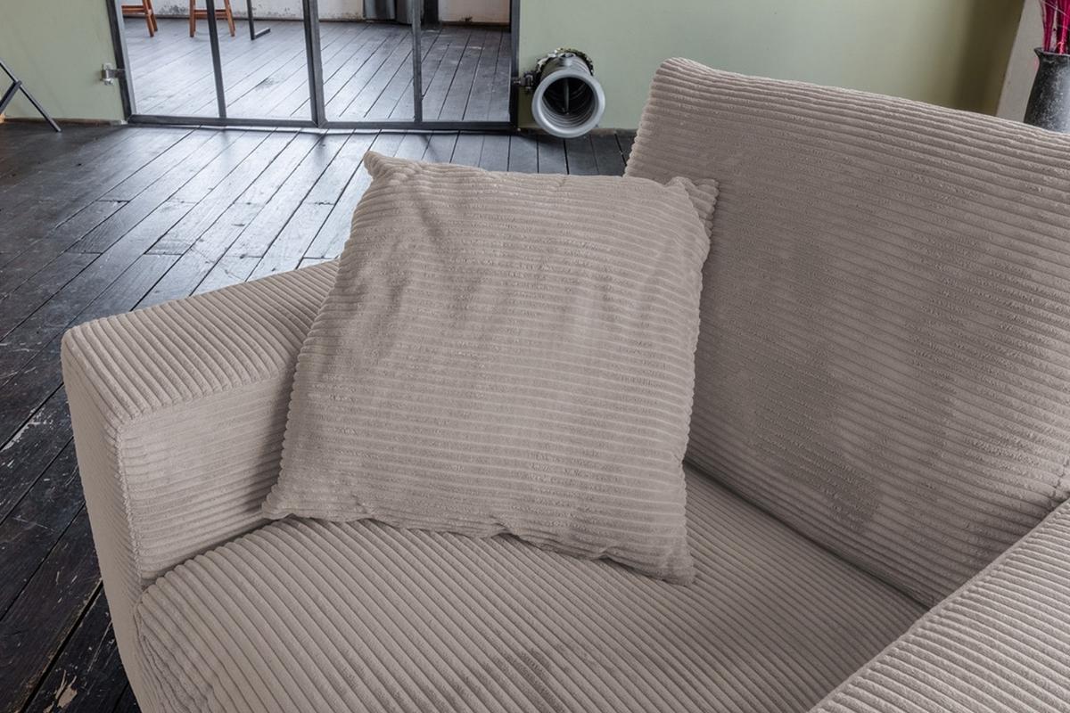 SPITZKISSEN MADELINE Taupe Cord - Taupe, Textil (50/14cm) - KAWOLA
