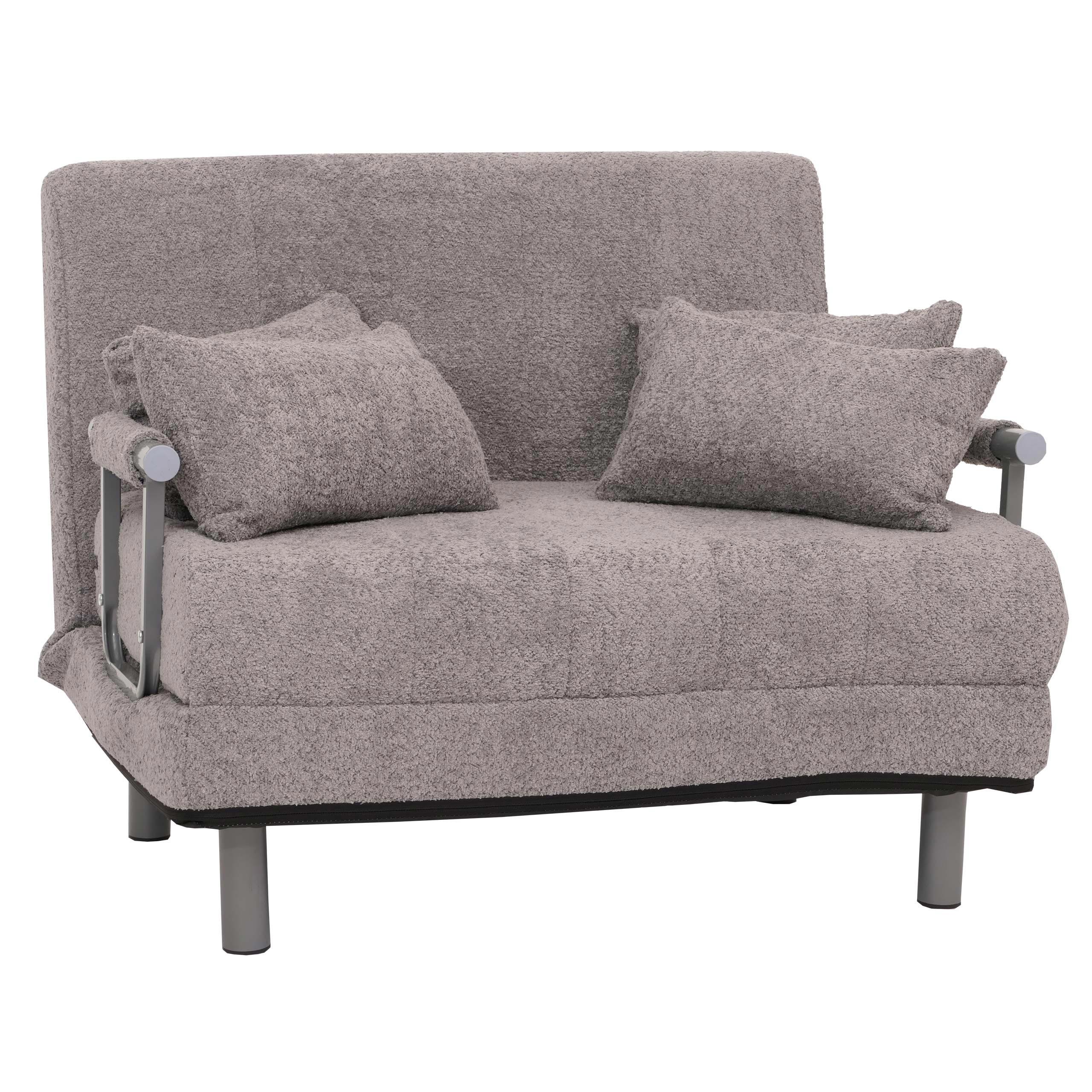 SCHLAFSESSEL Anthrazit - Anthrazit, Textil (105/80/190cm) - MCW