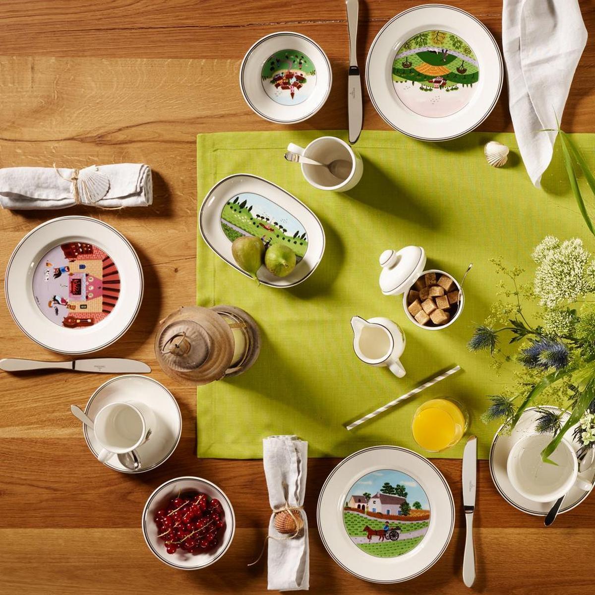 SUPPENTELLER BAUER Design Naif bunt ø 21 cm - Multicolor, Keramik (21cm) - Villeroy & Boch