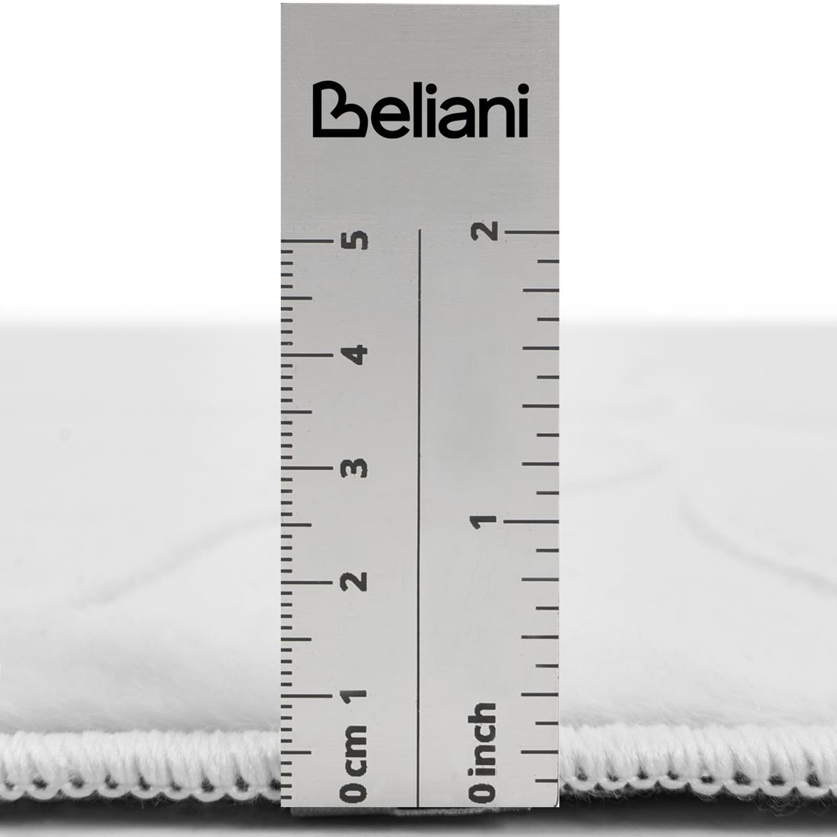 TEPPICH Hellgrau 160/160 cm Hood - Hellgrau/Grau, Textil (160/160cm) - Beliani