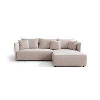 ECKSOFA Evora - Weiß, Holzwerkstoff/Textil (245/185cm) - Fun Möbel
