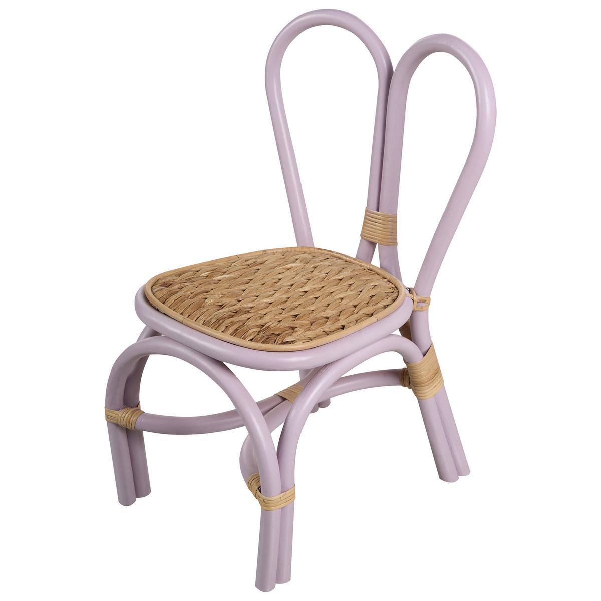 KINDERSESSEL Violett Desimi - Violett, Naturmaterialien (38/60/38cm) - Beliani