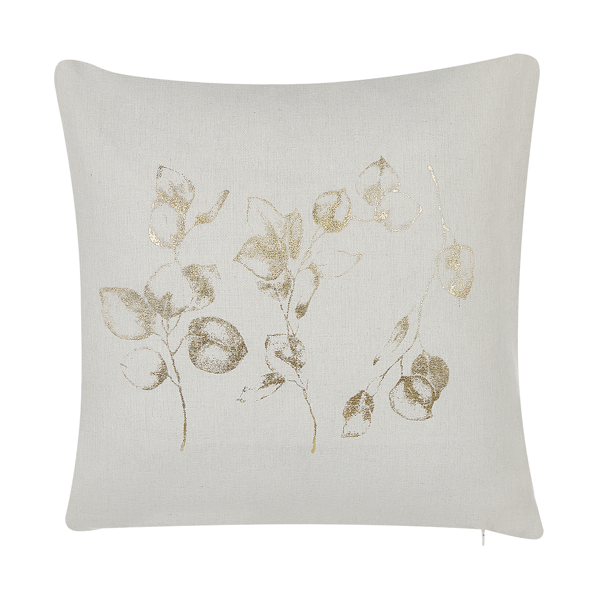 DEKOKISSEN 2er-Set Hellbeige 45/45 cm Gomphrena - Beige, Textil (45/45cm) - Beliani