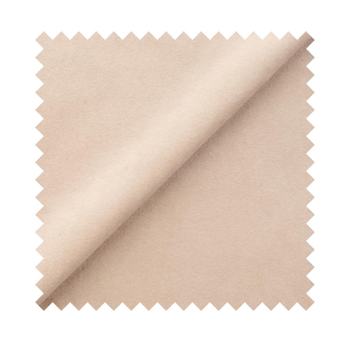 ECKSOFA Olido Beige-Samt - Beige/Schwarz, Kunststoff/Textil (245/150cm) - Selsey