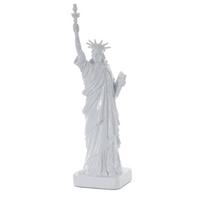 DEKO FIGUR FREIHEITSSTATUE Weiß - Weiß, Stein (10/40/11cm) - MCW