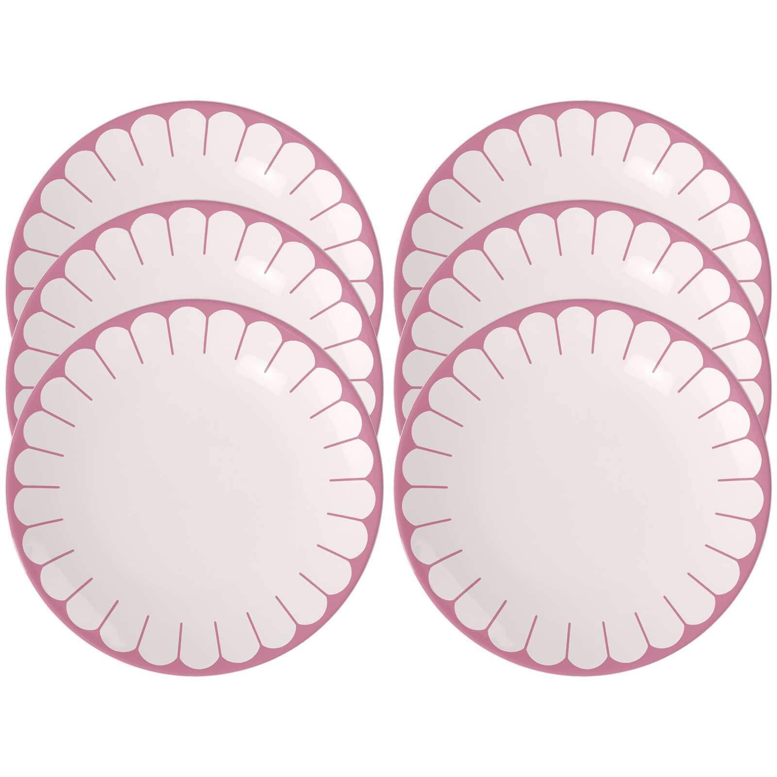 SPEISETELLER Fleur Couleur Cassis ø 26,6 cm 6er Set - Pink, Keramik (26.6cm) - Villeroy & Boch