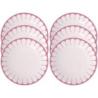 SPEISETELLER Fleur Couleur Cassis ø 26,6 cm 6er Set - Pink, Keramik (26.6cm) - Villeroy & Boch