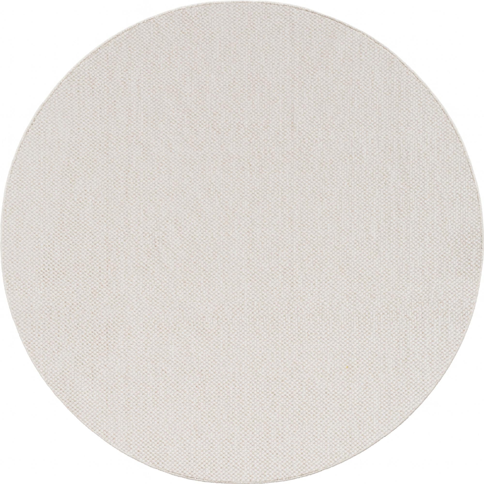 TEPPICH Flachgewebe LANGAU in Creme, meliert, Ø 200 cm - Beige, Textil (200/200cm) - KADIMA DESIGN