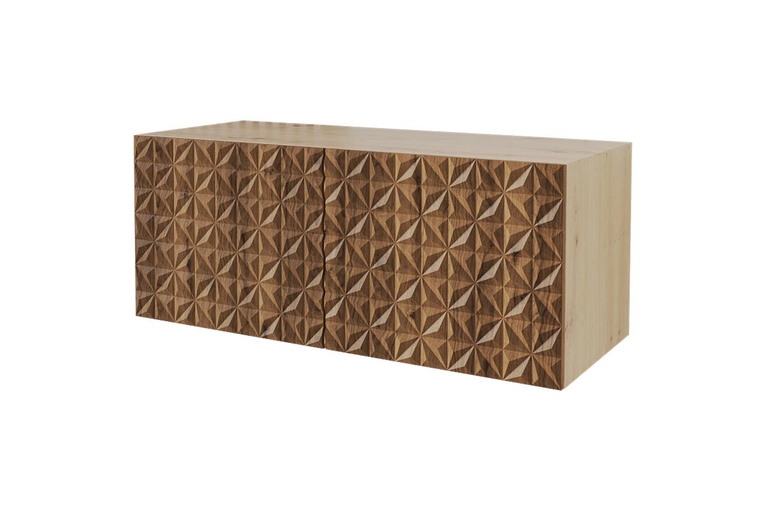 LOWBOARD VIRA-W 100x40x40 cm - Artisan / Katania - Eiche Wotan, Holzwerkstoff (100/40/40cm) - ALTDECOR