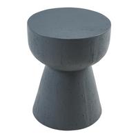 BEISTELLTISCH Oulvepijanse - Dunkelgrau, Stein (40/40/51cm) - [en.casa]