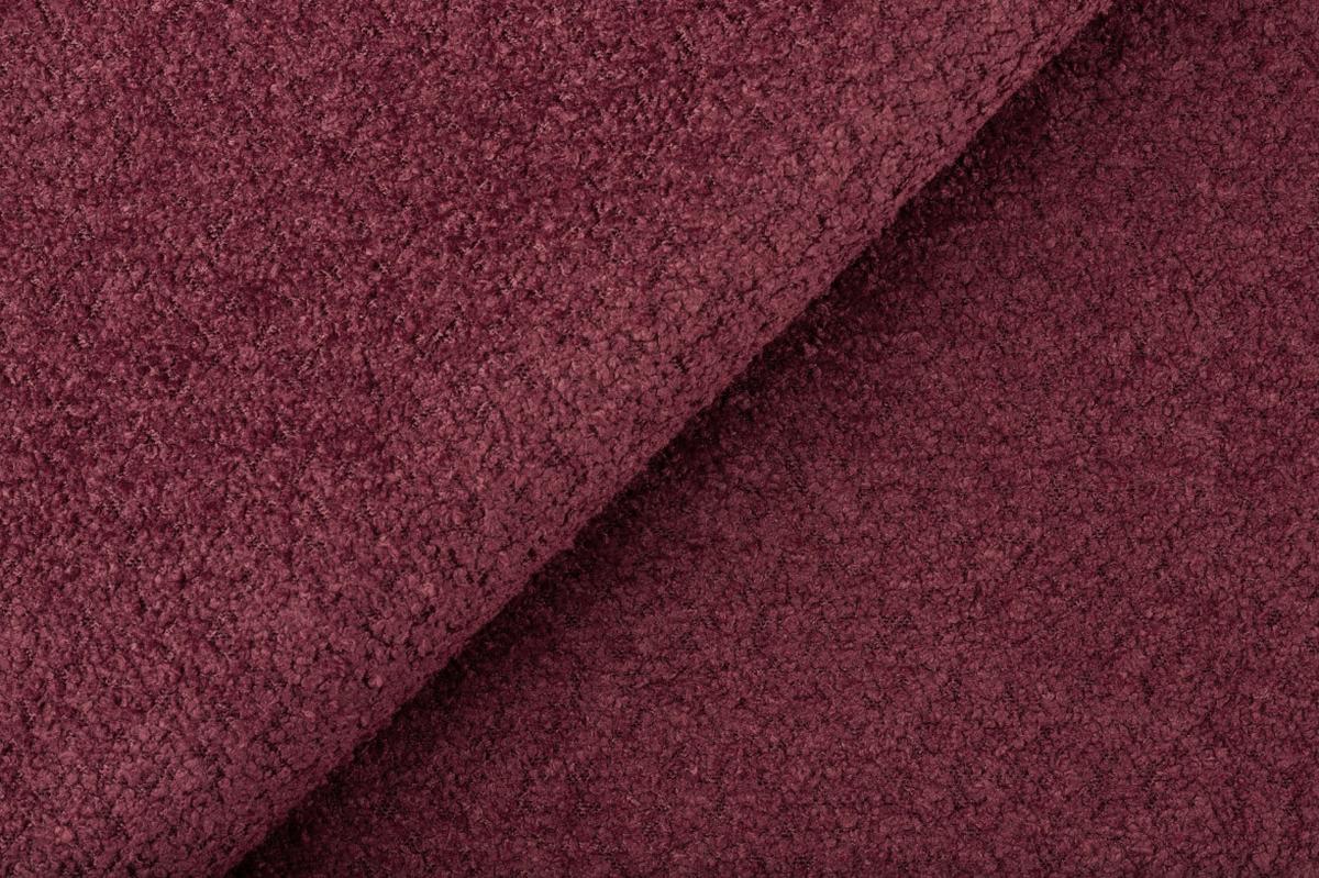 SOFA FEBE 3-Sitzer, bordeaux - Bordeaux/Schwarz, Holz/Textil (190/82/96cm) - Wozimo