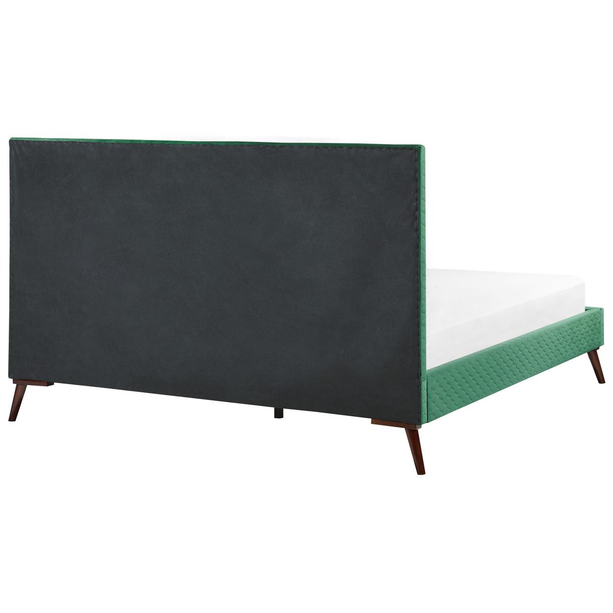 POLSTERBETT 180/200cm Grün Bayonne - Grün, Textil (180/200cm) - Beliani