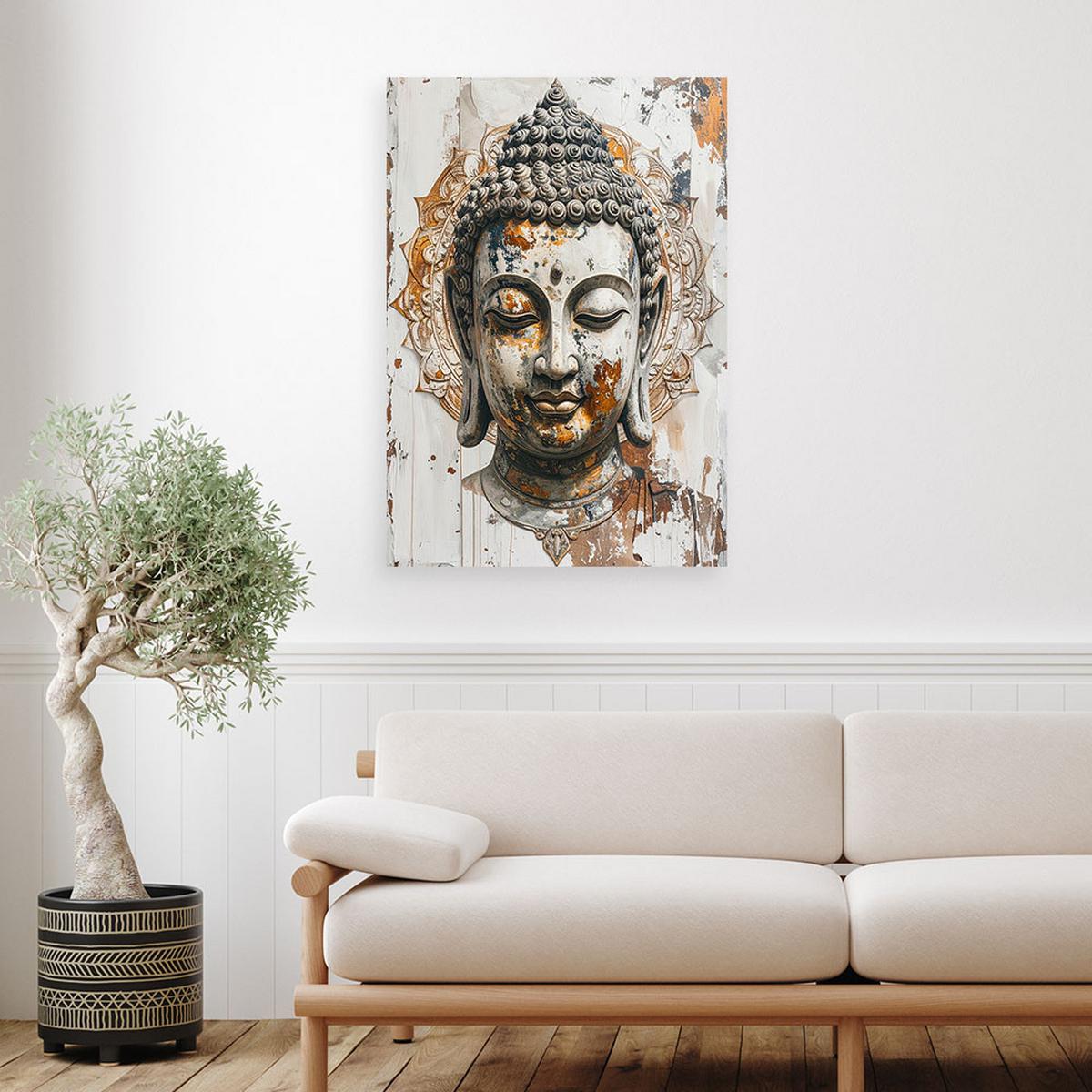 LEINWANDBILD Zen und Orientalisch 40x60cm - Goldfarben, Textil (40/60cm) - Feeby