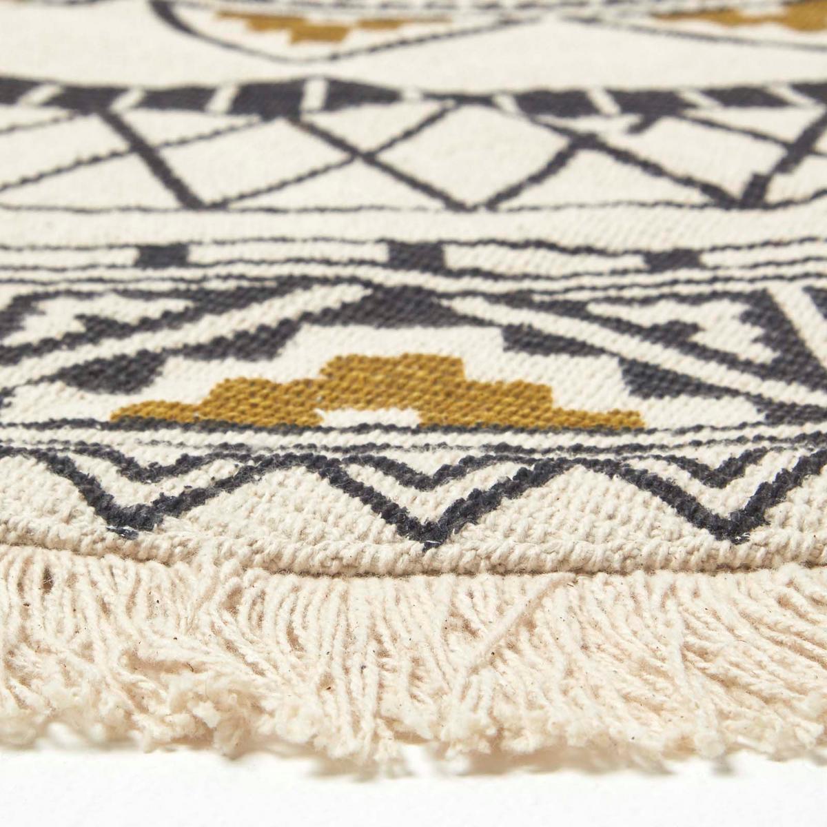 BAUMWOLLTEPPICH mit Mandala-Muster rund 145 cm - Multicolor, Textil (145/145cm) - Homescapes