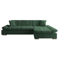ECKSOFA Montana Cord, Seite: Rechts - Dunkelgrün, Holz/Textil (161/278cm) - MIRJAN24