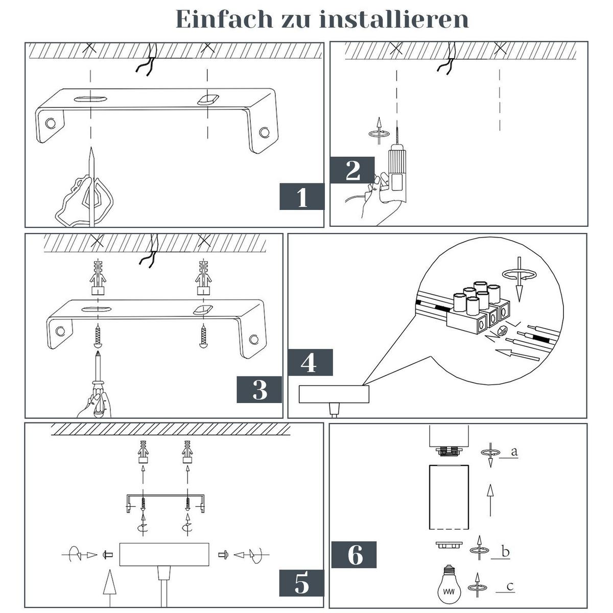 PENDELLEUCHTE Elmar 1-flammig 10/10/150 cm - Schwarz, Metall (10/10/150cm) - Nettlife
