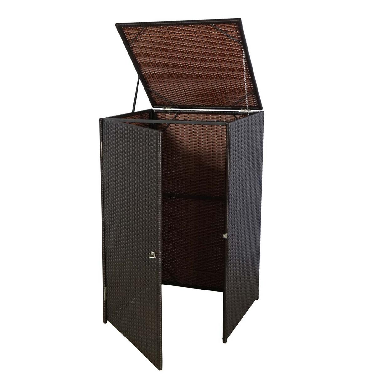 MÜLLTONNENVERKLEIDUNG Braun - Braun, Kunststoff (65/110/66cm) - MCW