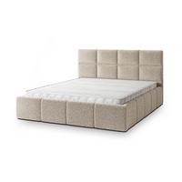 POLSTERBETT COMO 140x200 cm mit Bettkästen - Beige - Beige, Holz (140/200cm) - MASSENO