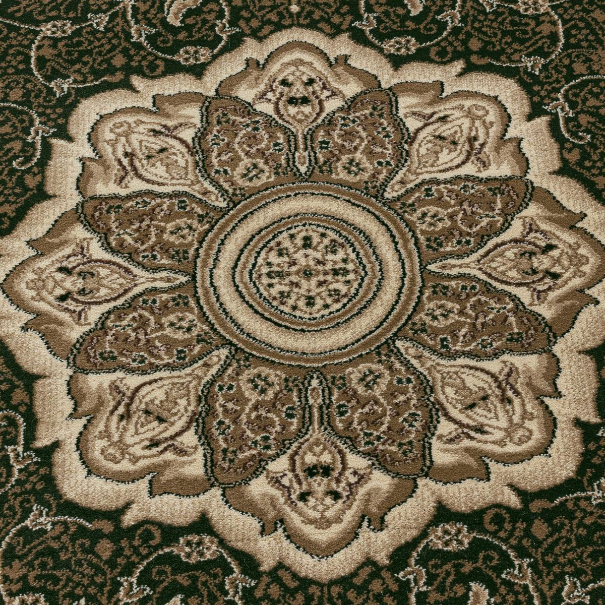 TEPPICH Kurzflor GEISLER in Grün, orientalisch, 200 x 290 cm - Grün, Textil (290/200cm) - KADIMA DESIGN