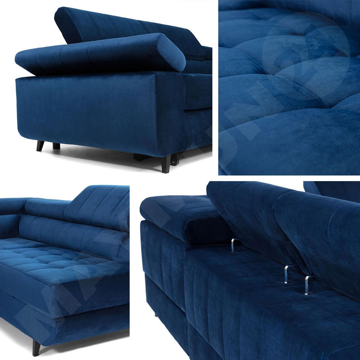 ECKSOFA Nord Premium, Seite: Links - Anthrazit/Mintgrün, Holz/Textil (264/203cm) - MIRJAN24