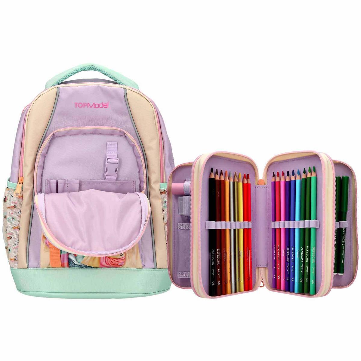 SCHUL-SET SUNNY DOG TOPModel bunt 2-tlg. - Multicolor, Textil (2/2cm) - Depesche Germany