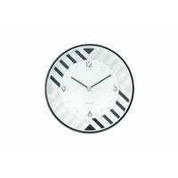 WANDUHR Design Weiß 30/30 cm - Weiß, Glas/Holzwerkstoff (30/30/5cm) - ONZENO