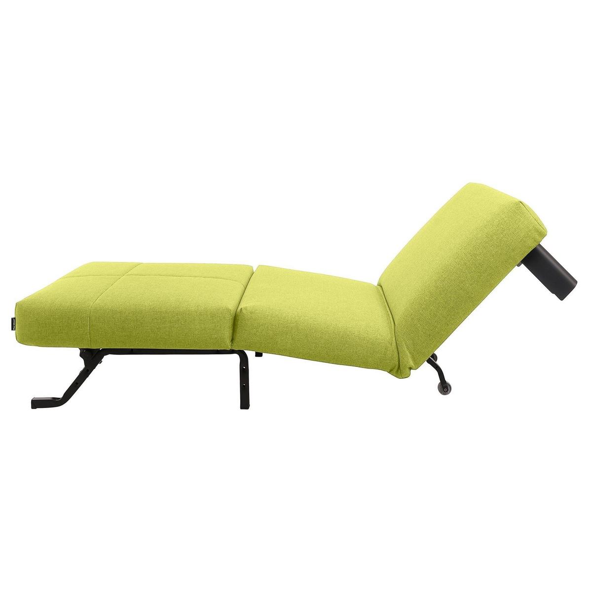 FALTSESSEL Kalomira Bezug Flachgewebe Metall schwarz / apfel - Grün, Kunststoff (100/85/85cm) - 58aufmkessel