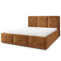 POLSTERBETT MORENA LM 120x200 cm mit Bettkästen - Hellbraun - Hellbraun, Holz (120/200cm) - MASSENO
