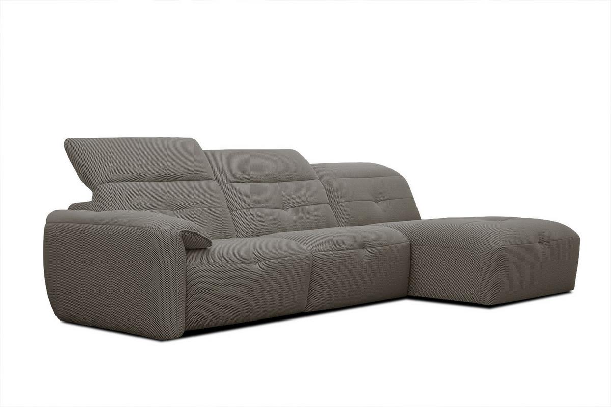 ECKSOFA TRENTO 4-Sitzer, braun - Schwarz/Braun, Holzwerkstoff/Kunststoff (262/165cm) - Wozimo