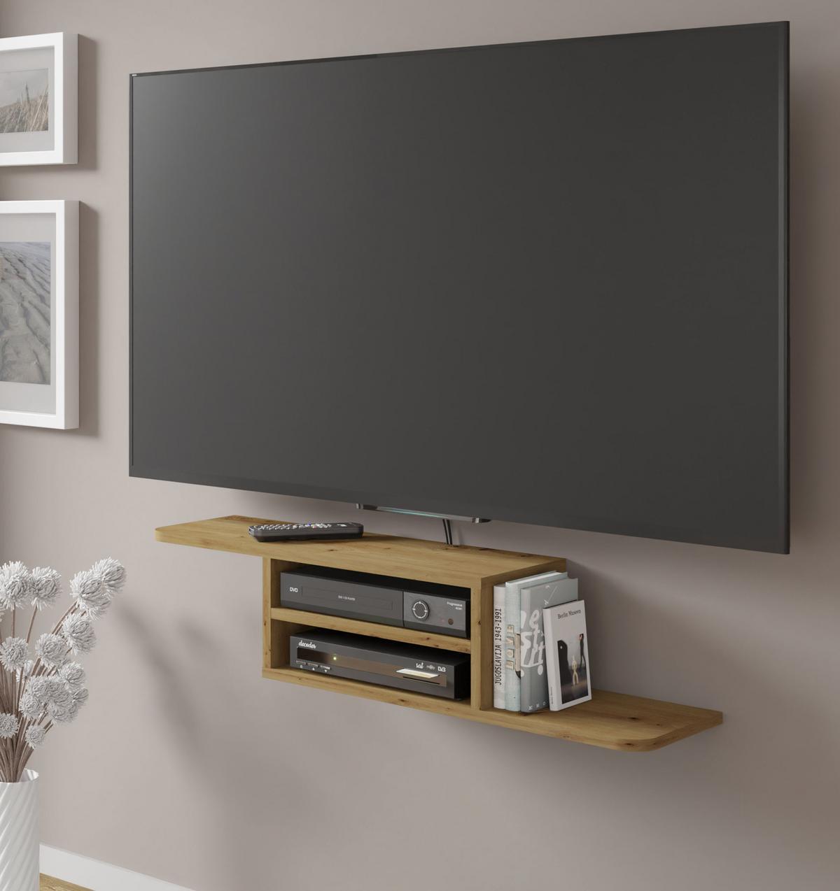 TV LOWBOARD Artisan Eiche 90/20/22 - Eiche Artisan, Holzwerkstoff (90/20/22cm) - RAUMHIRSCH FURNITURE
