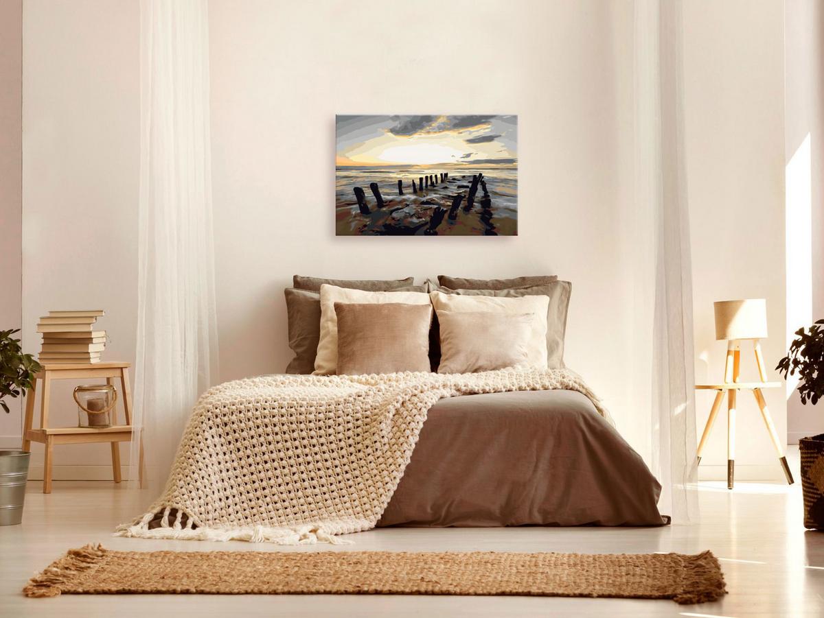 MALEN NACH ZAHLEN 50/40 cm - Multicolor, Textil (1.4/40cm) - KUNSTLOFT