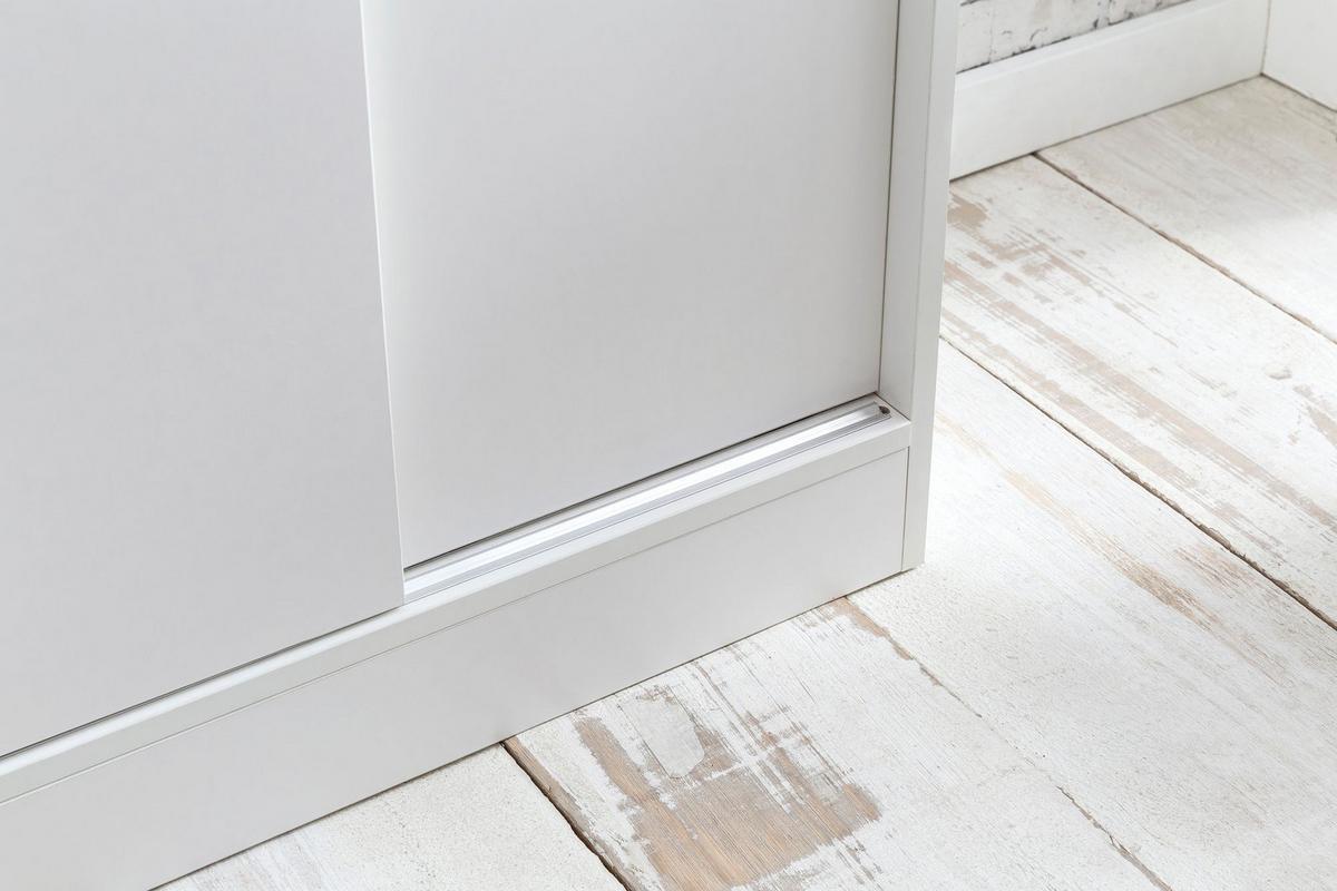 AKTENSCHRANK – Weiß, 60x107,5x28,5 cm, Holz, schmal, Stauraum für Büro & Flur - Weiß, Metall (60/108/29cm) - KADIMA DESIGN