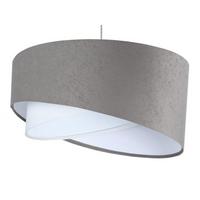 HÄNGELEUCHTE Grau 50/23 cm - Weiß/Grau, Kunststoff (50/1.3/23cm) - ONZENO