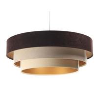 HÄNGELEUCHTE Beige 60/20 cm - Braun, Kunststoff (60/1/20cm) - ONZENO