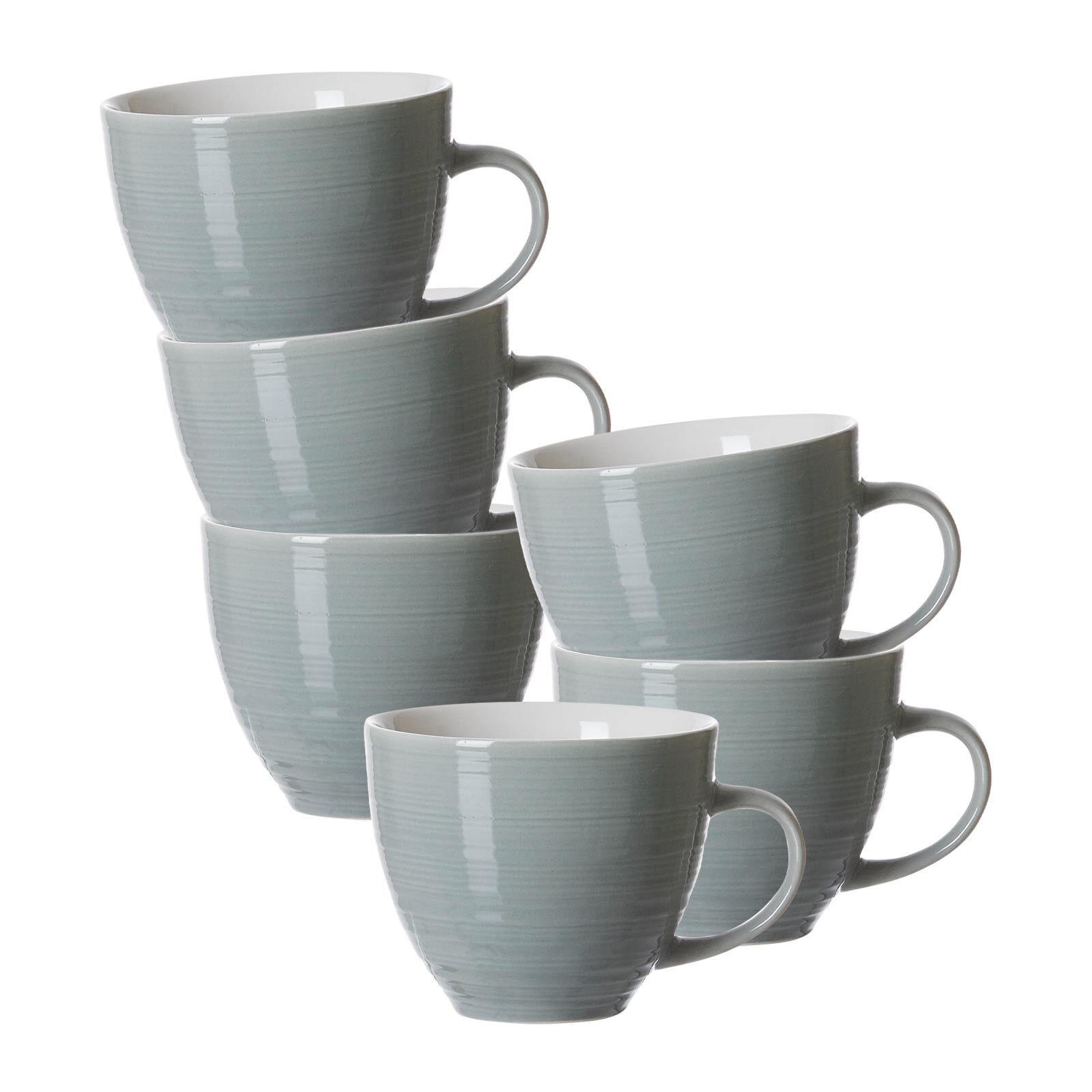 KAFFEETASSEN Suomi Blau 260 ml 6er Set - Blau, Keramik (0.26L) - Ritzenhoff Breker