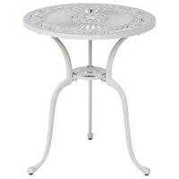 BISTROTISCH Weiß Dascio - Weiß, Metall (61/61/71cm) - Beliani