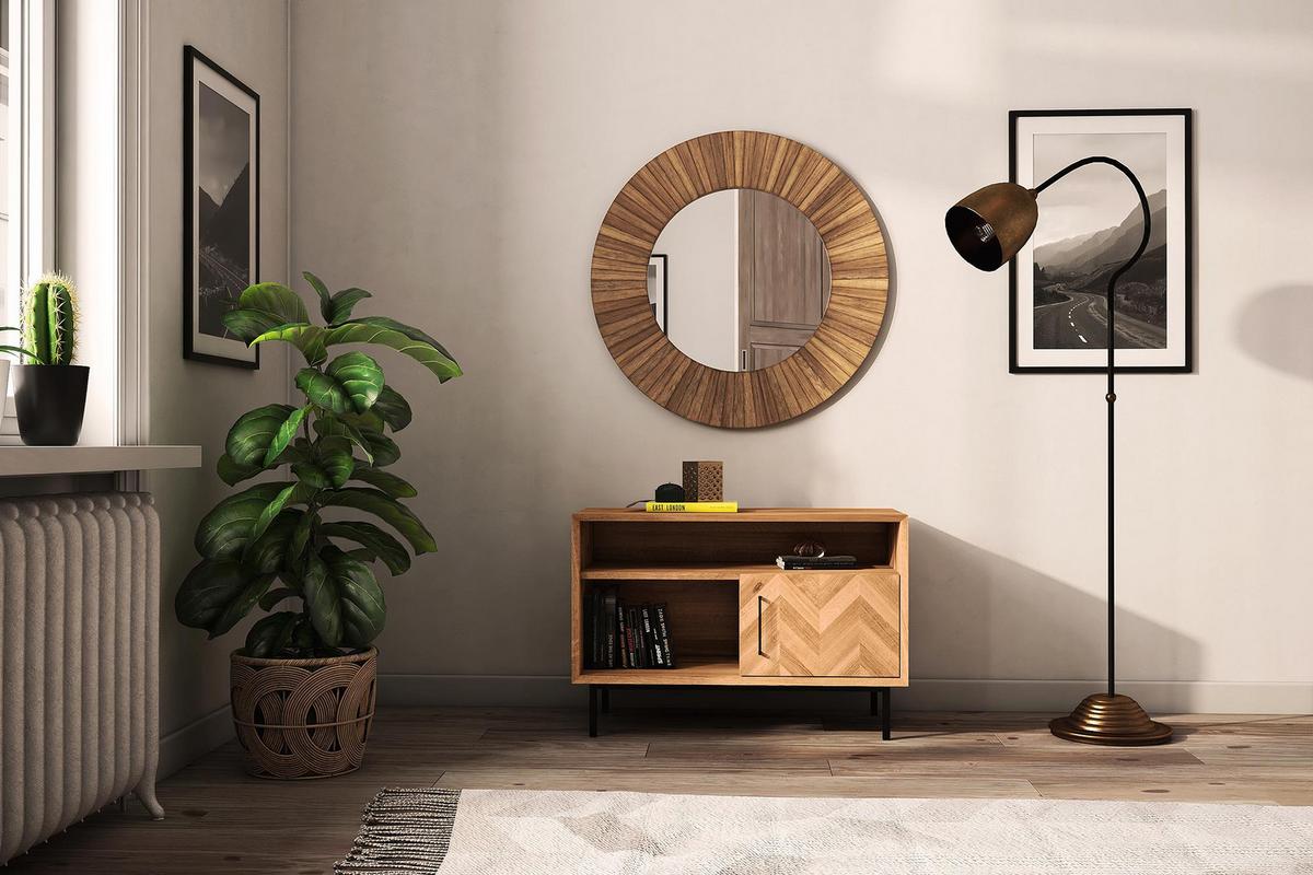 KOMMODE LEON Wildeiche - Wildeiche, Holz (97/65/45cm) - byoak