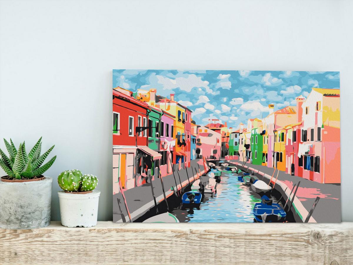 MALEN NACH ZAHLEN 50/40 cm - Multicolor, Textil (1.4/40cm) - KUNSTLOFT