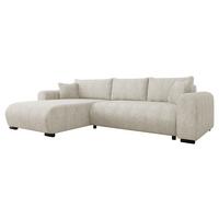 ECKSOFA Merkos - Schwarz/Naturfarben, Holz/Textil (285/188cm) - MIRJAN24