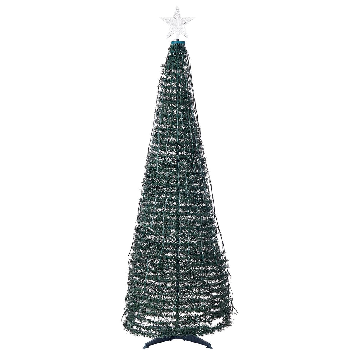 WEIHNACHTSBAUM 188 cm Grün Saarloq - Grün, Kunststoff (188cm) - Beliani