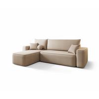 ECKSOFA Agepo In Curio - Hellbraun, Holzwerkstoff/Textil (250/150cm) - Fun Möbel